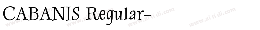 CABANIS Regular字体转换